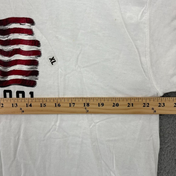 Vintage Y2k American Flag USA 2001 White T-Shirt Sonoma New No Tags READ - Picture 7 of 16